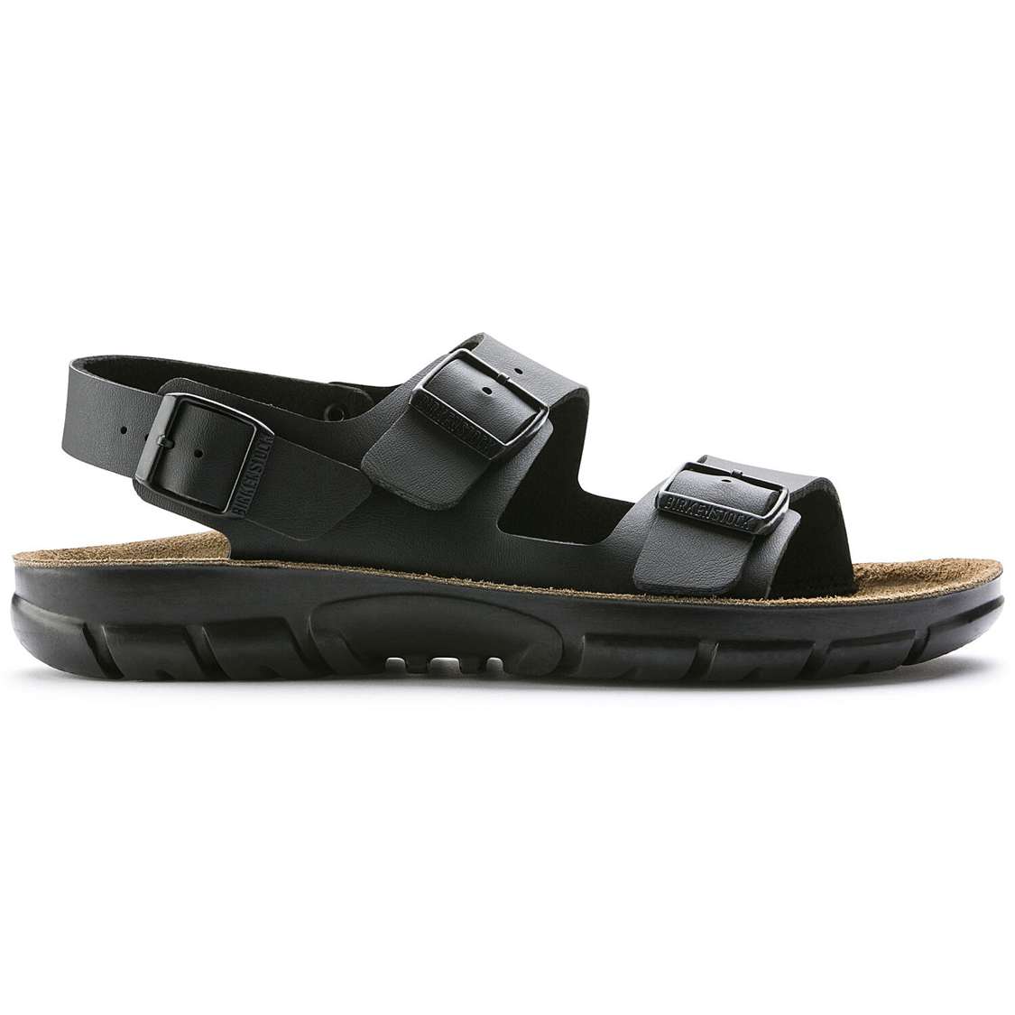 Birkenstock Kano Birko-Flor Back Strap Sandals Black | 694ZjdA3jlt