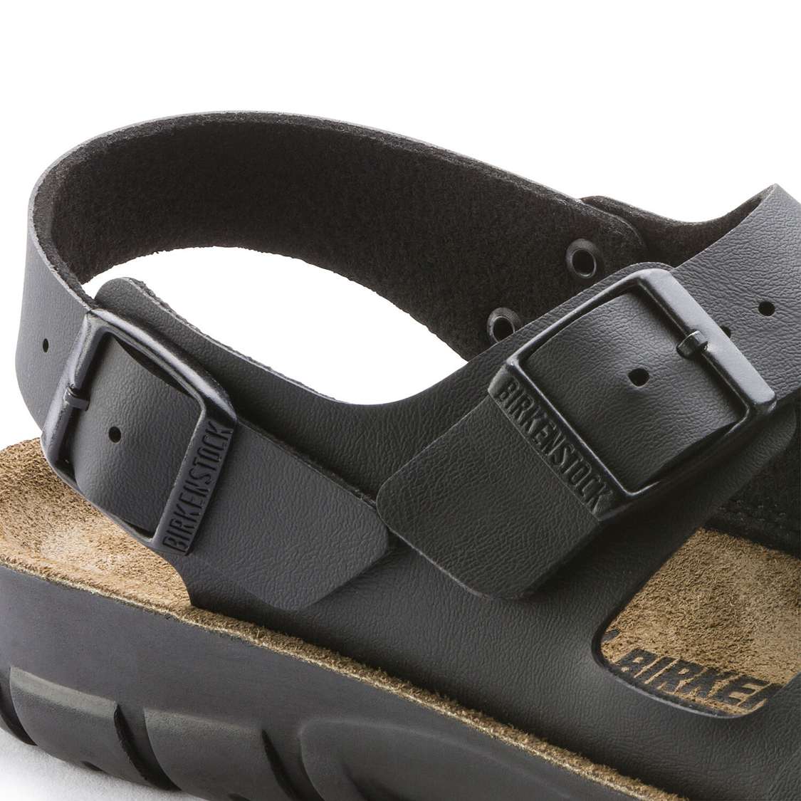 Birkenstock Kano Birko-Flor Back Strap Sandals Black | 694ZjdA3jlt