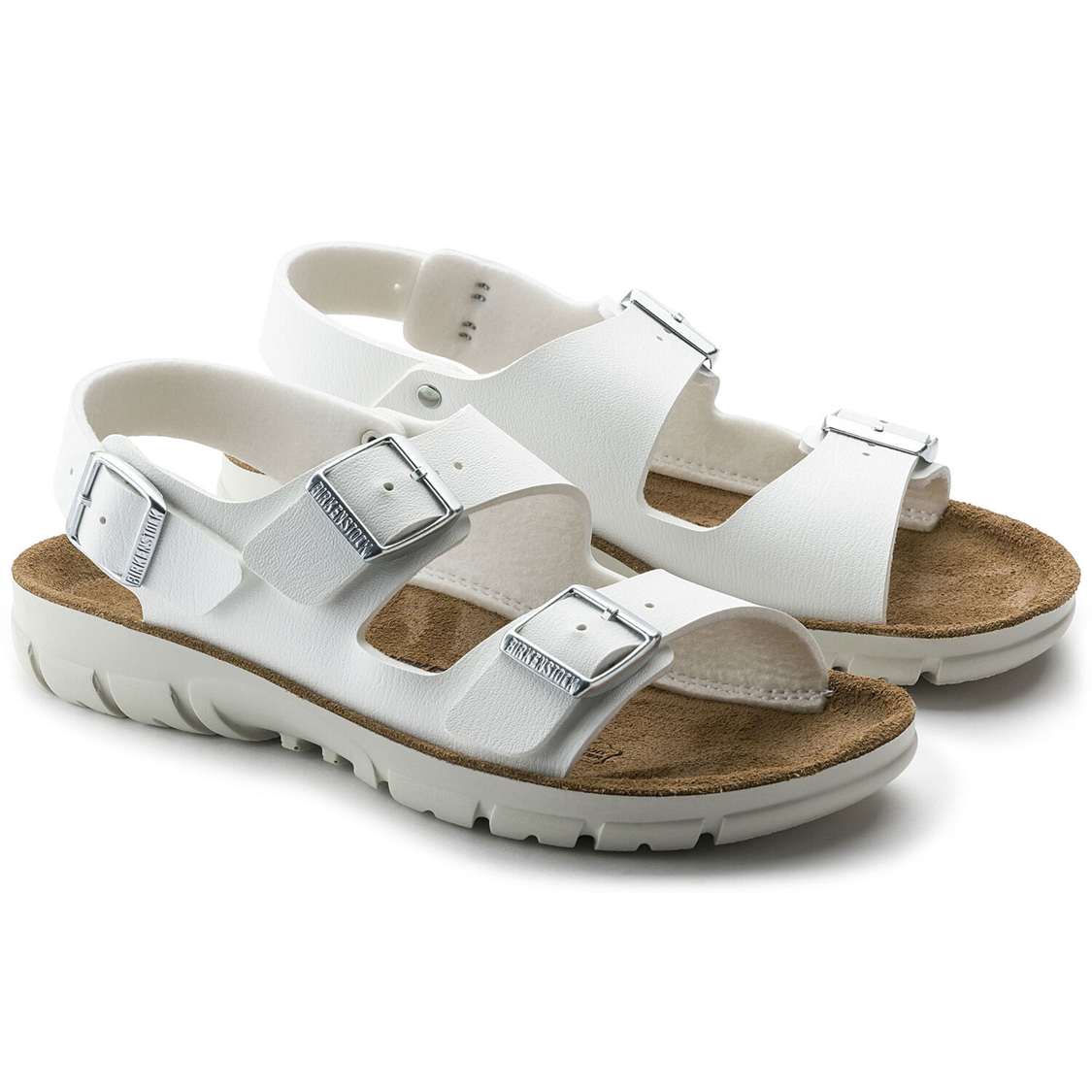 Birkenstock Kano Birko-Flor Back Strap Sandals White | wV8TsIjxMxo