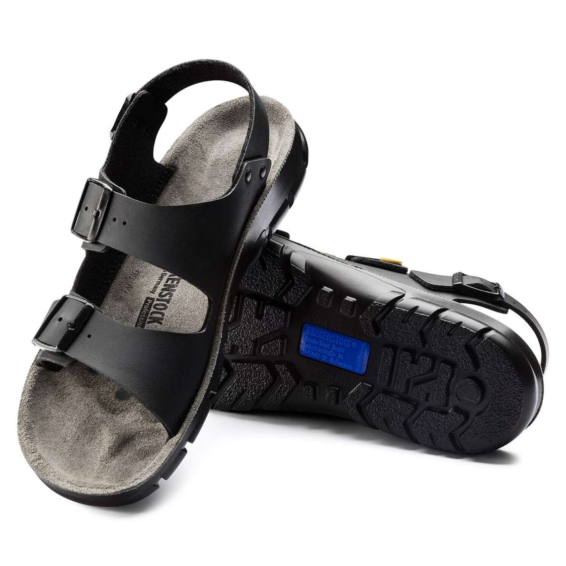 Birkenstock Kano ESD Birko-Flor Back Strap Sandals Black | YKr8EgPIrTB