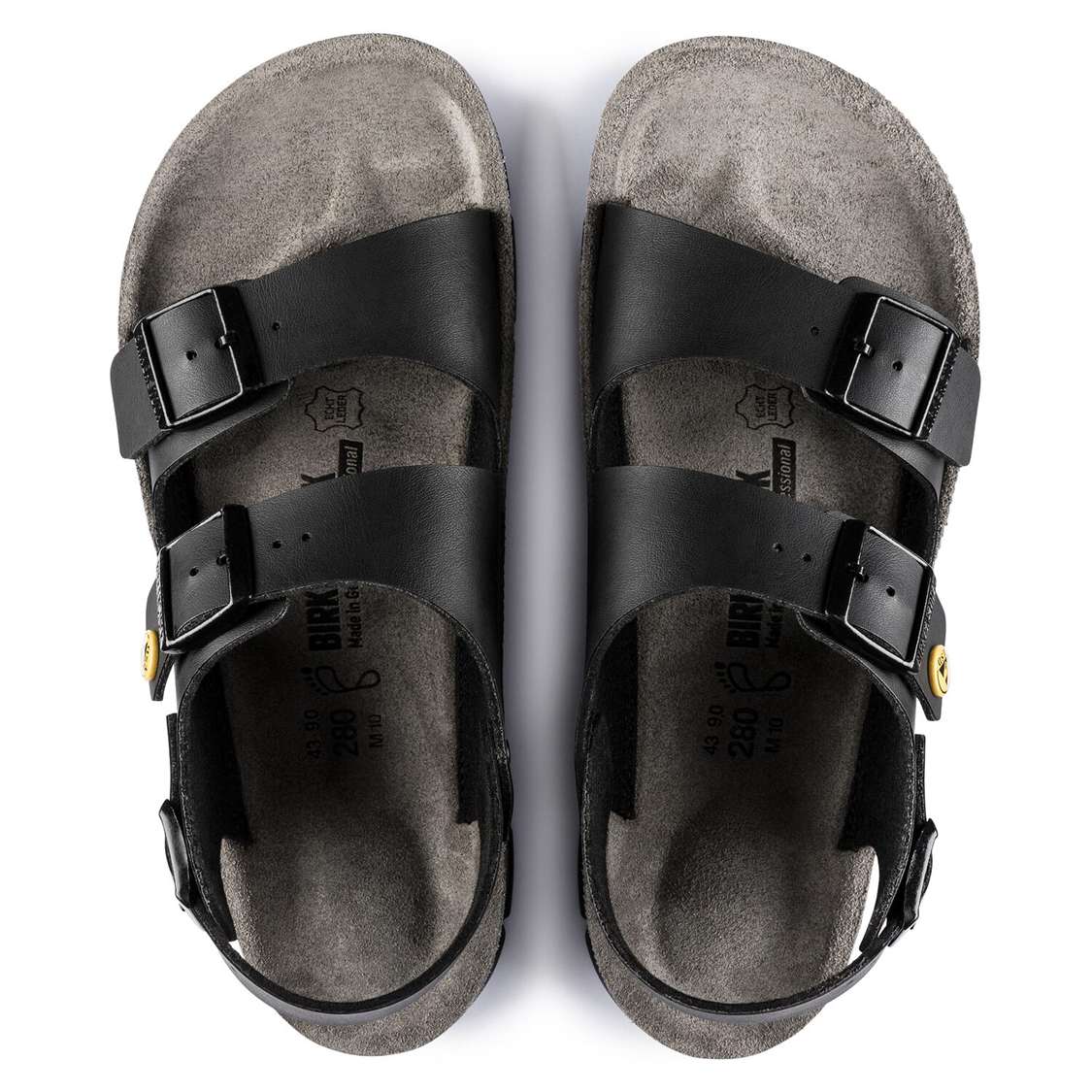 Birkenstock Kano ESD Birko-Flor Back Strap Sandals Black | YKr8EgPIrTB