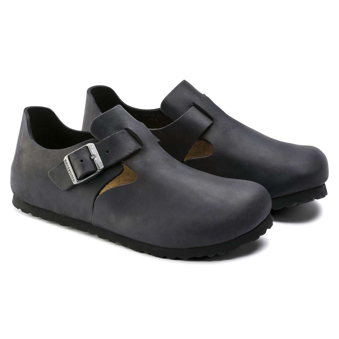 Birkenstock London Oiled Leather Low Shoes Black | 2lExElEH9yu