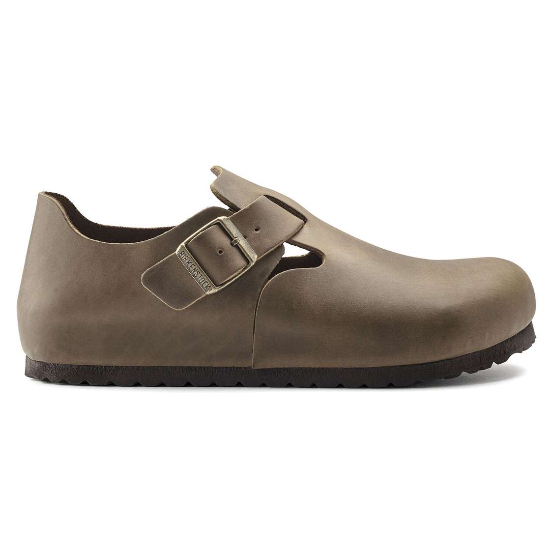 Birkenstock London Oiled Leather Low Shoes Khaki | FUYpdKgecDR