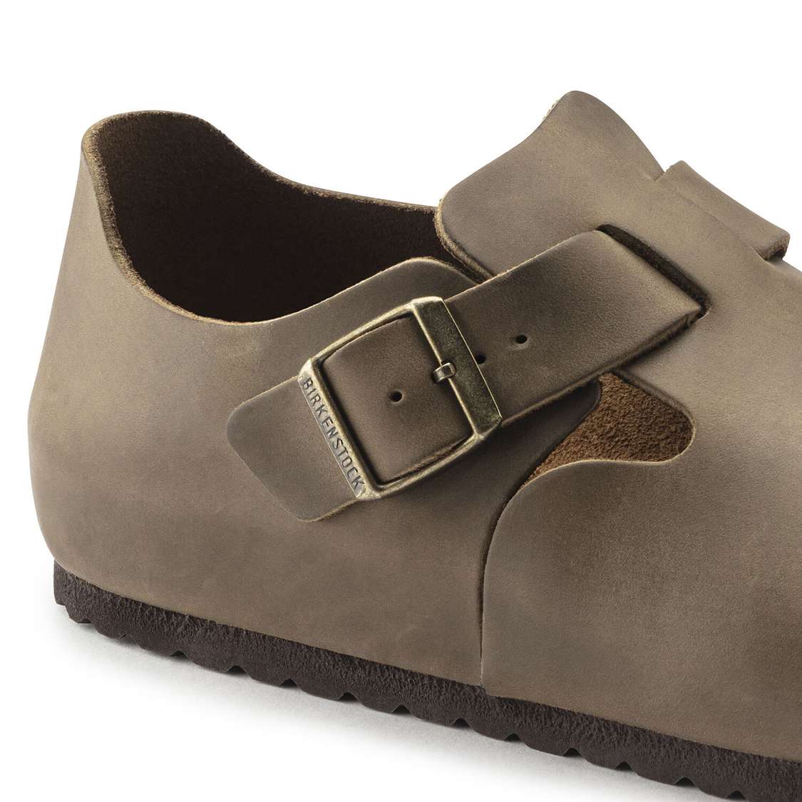 Birkenstock London Oiled Leather Low Shoes Khaki | FUYpdKgecDR