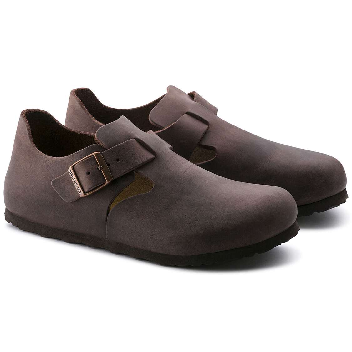 Birkenstock London Oiled Leather Low Shoes Brown | vmk2oPRH2MM