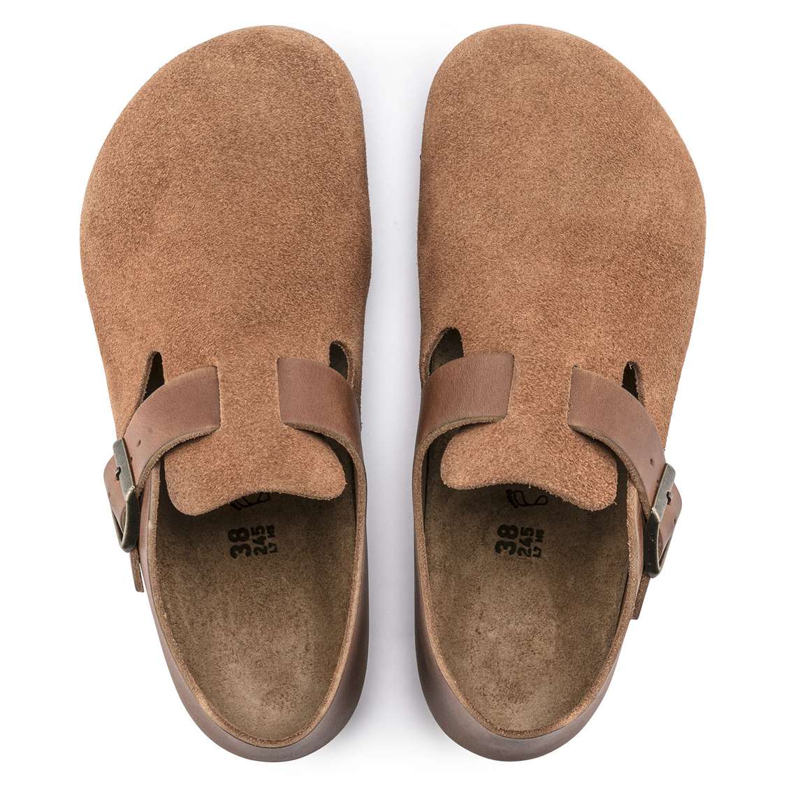 Birkenstock London Oiled Leather/Suede Leather Low Shoes Brown | nULrPwtoR2l