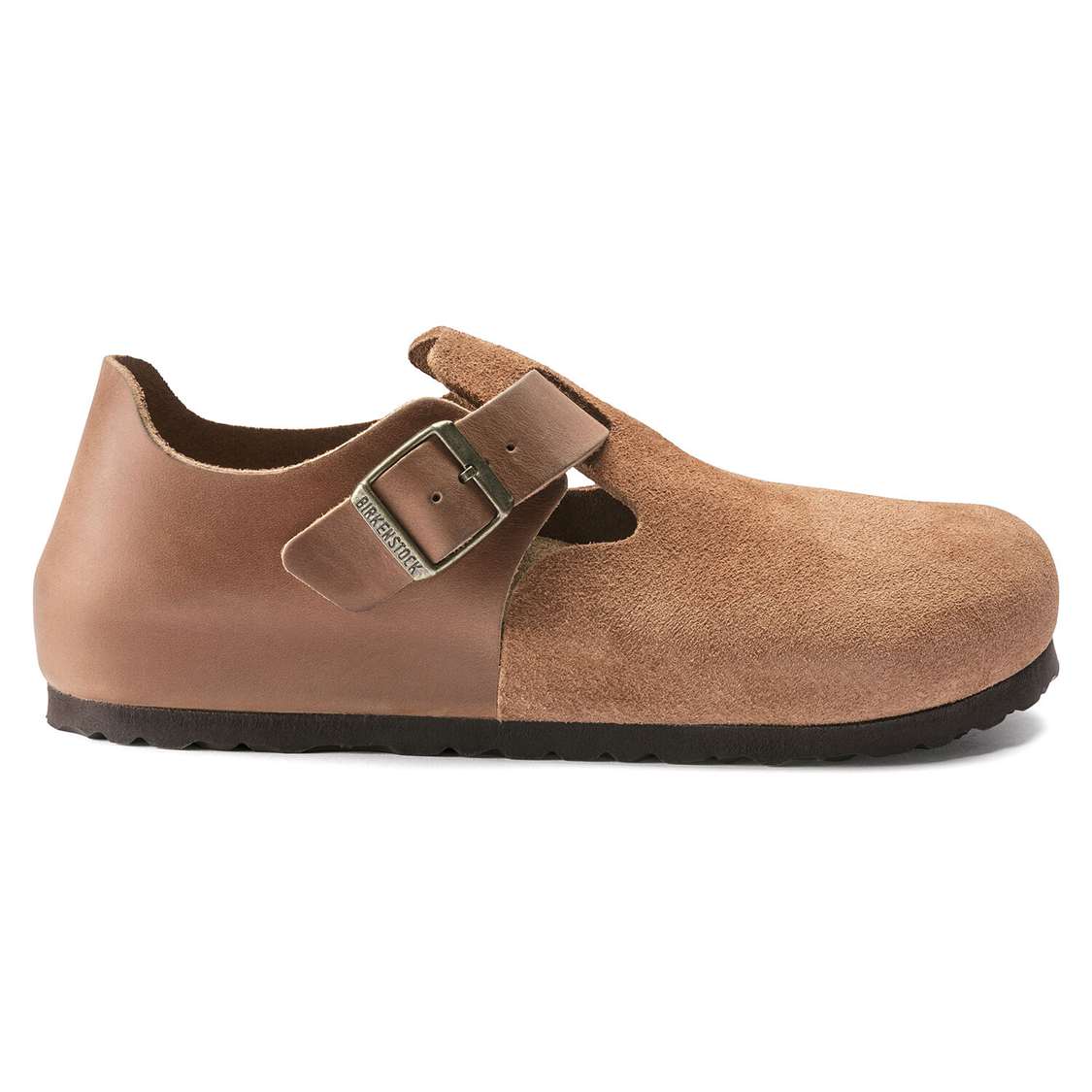 Birkenstock London Oiled Leather/Suede Leather Low Shoes Brown | nULrPwtoR2l