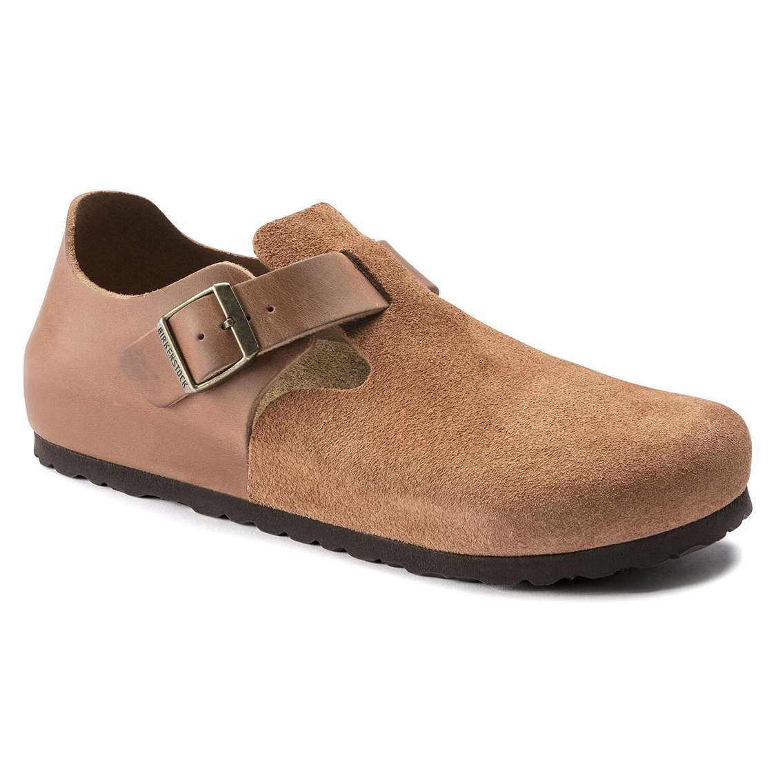 Birkenstock London Oiled Leather/Suede Leather Low Shoes Brown | nULrPwtoR2l