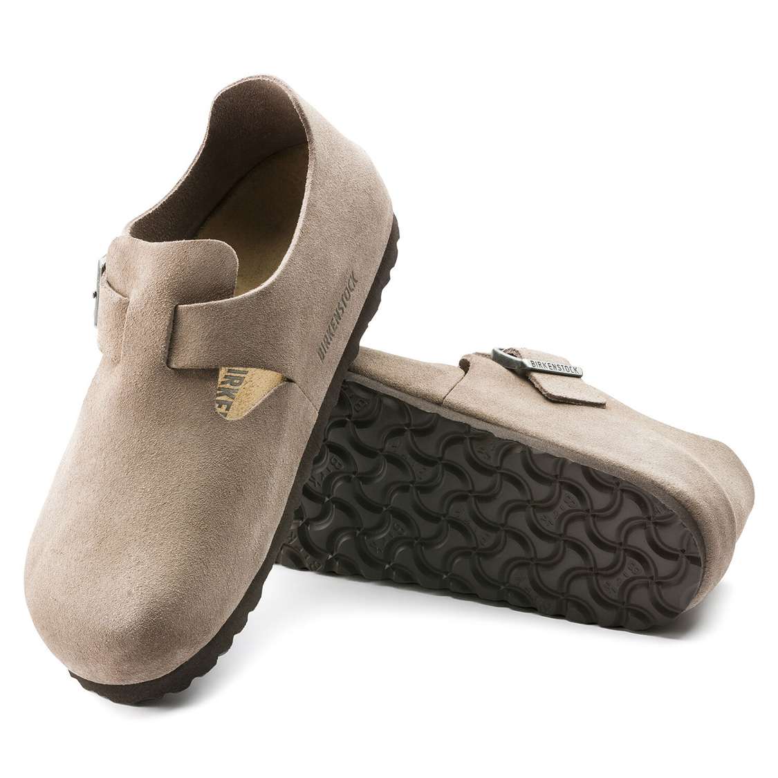 Birkenstock London Suede Leather Low Shoes Brown | SElTuktwvZU