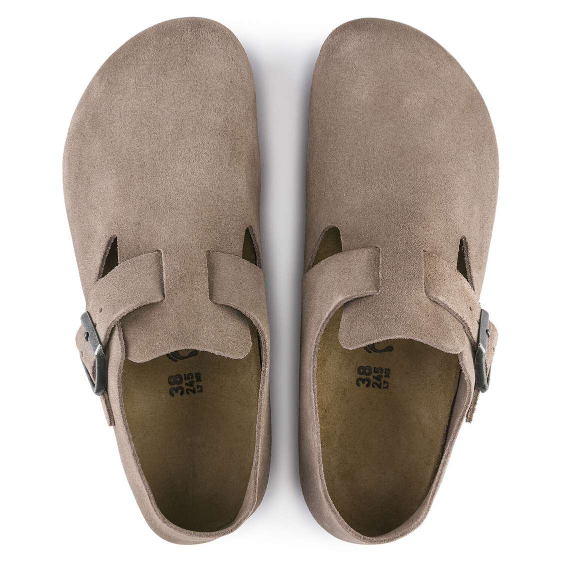 Birkenstock London Suede Leather Low Shoes Brown | SElTuktwvZU