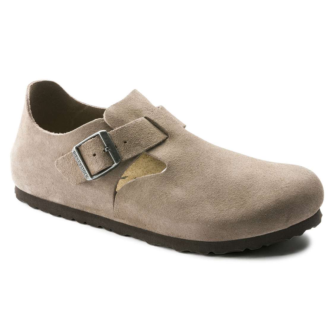 Birkenstock London Suede Leather Low Shoes Brown | SElTuktwvZU