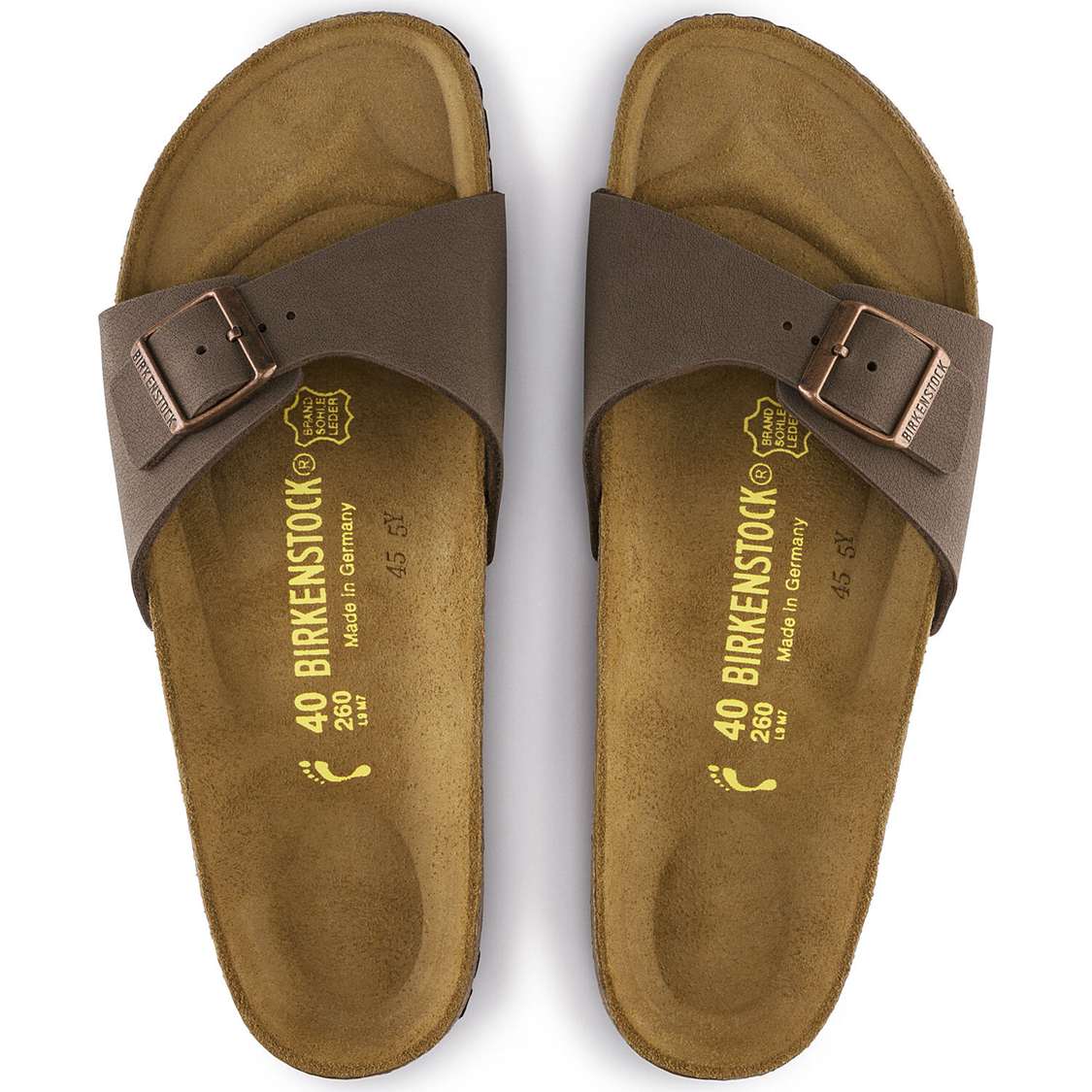 Birkenstock Madrid Birkibuc One Strap Sandals Yellow | BvsPSAdCtBf