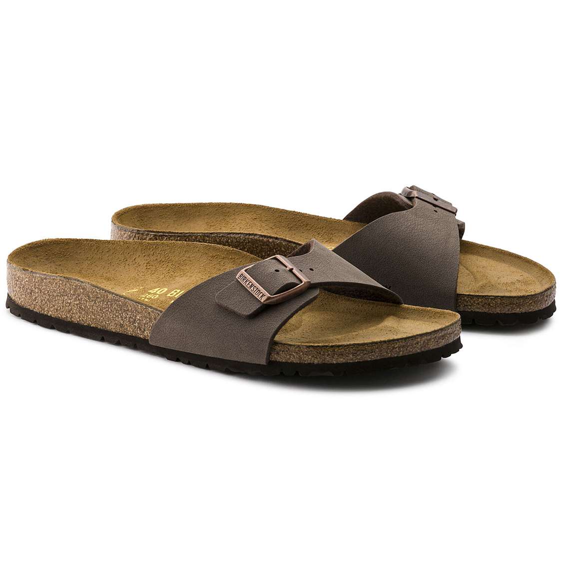 Birkenstock Madrid Birkibuc One Strap Sandals Yellow | BvsPSAdCtBf