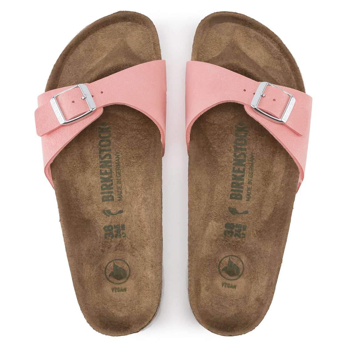 Birkenstock Madrid Birkibuc One Strap Sandals Pink | DmPlM8hXnBG