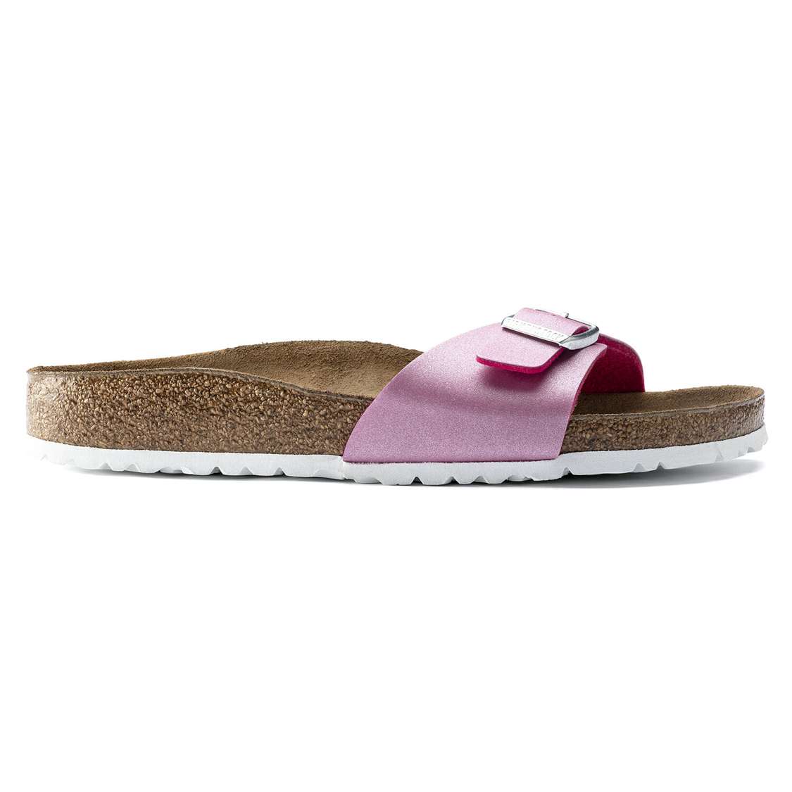 Birkenstock Madrid Birko-Flor One Strap Sandals Fuchsia | BaHSxwWcB4Q