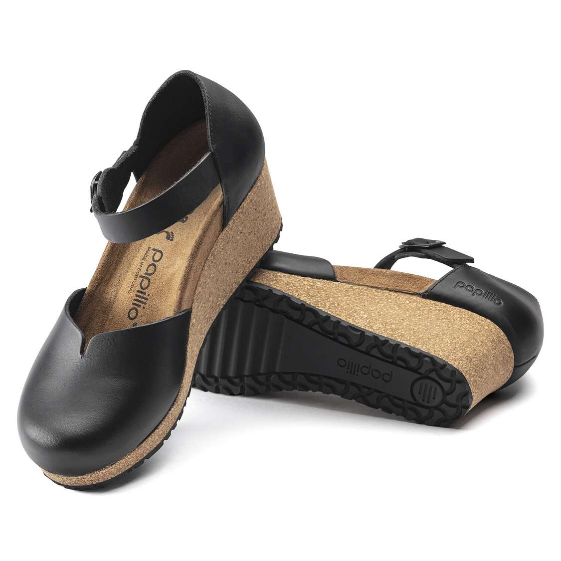 Birkenstock Mary Leather Back Strap Sandals Black | QTOXm2NJ4mS