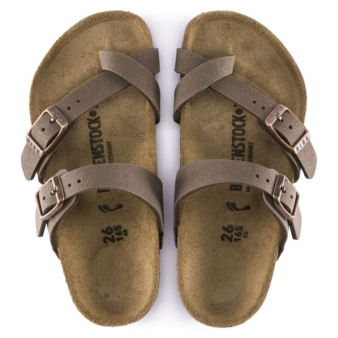 Birkenstock Mayari Birkibuc Girls Sandals Yellow | LvHeIrIWE5v