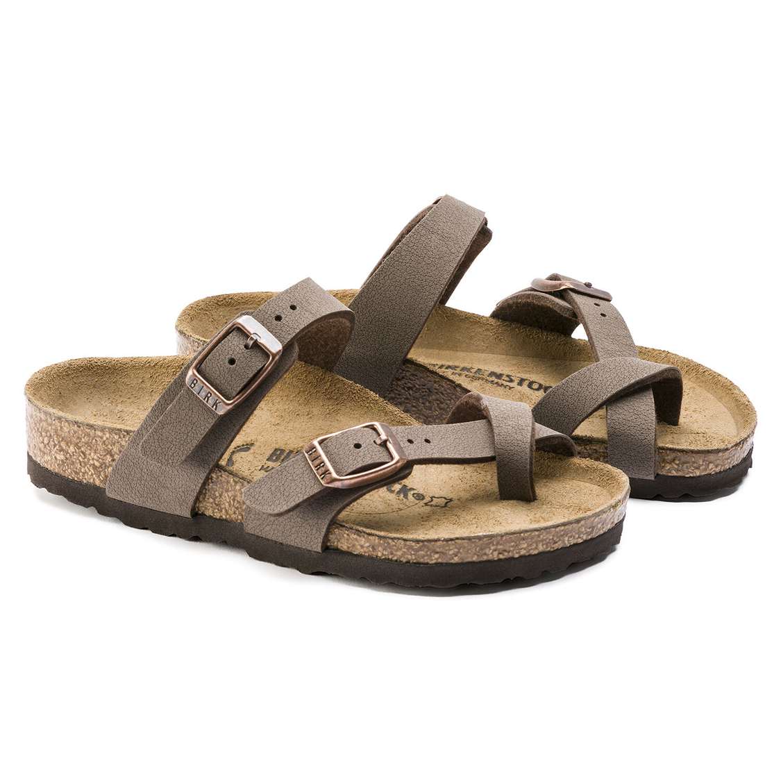 Birkenstock Mayari Birkibuc Girls Sandals Yellow | LvHeIrIWE5v