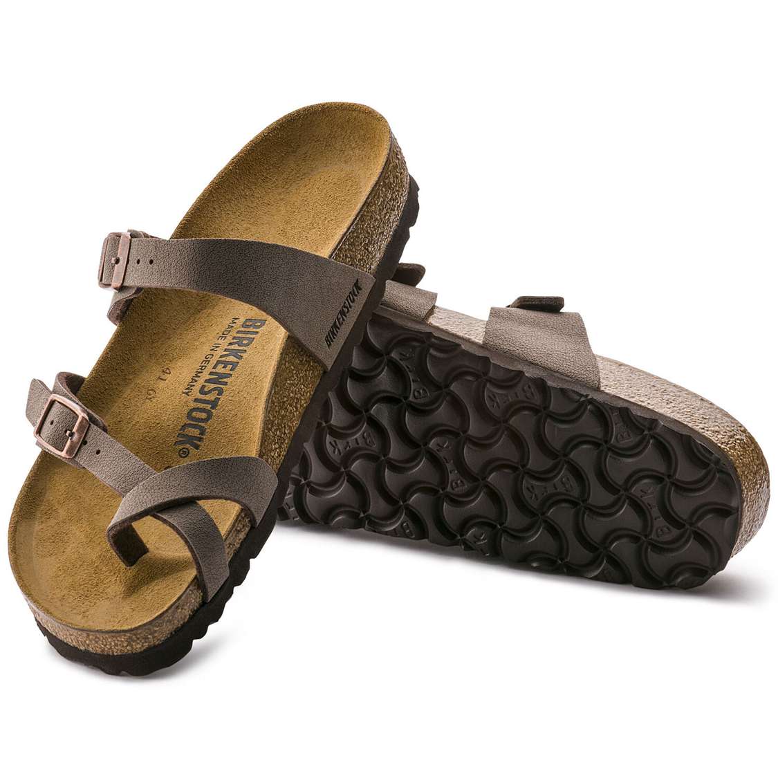 Birkenstock Mayari Birkibuc Multi Strap Sandals Yellow | 9SBKTCnLajC