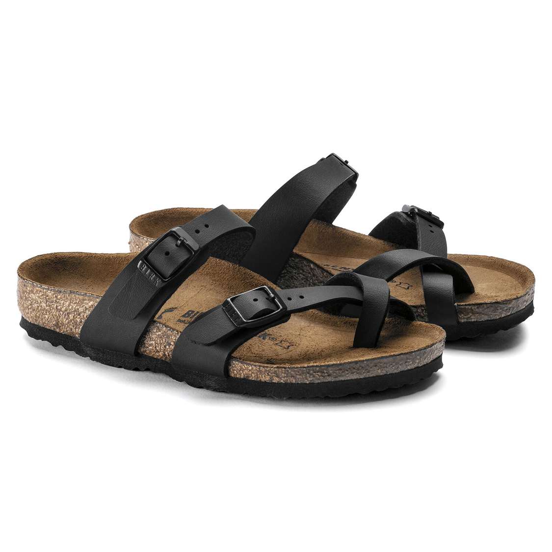 Birkenstock Mayari Birko-Flor Girls Sandals Black | JEDUxnF5tYg