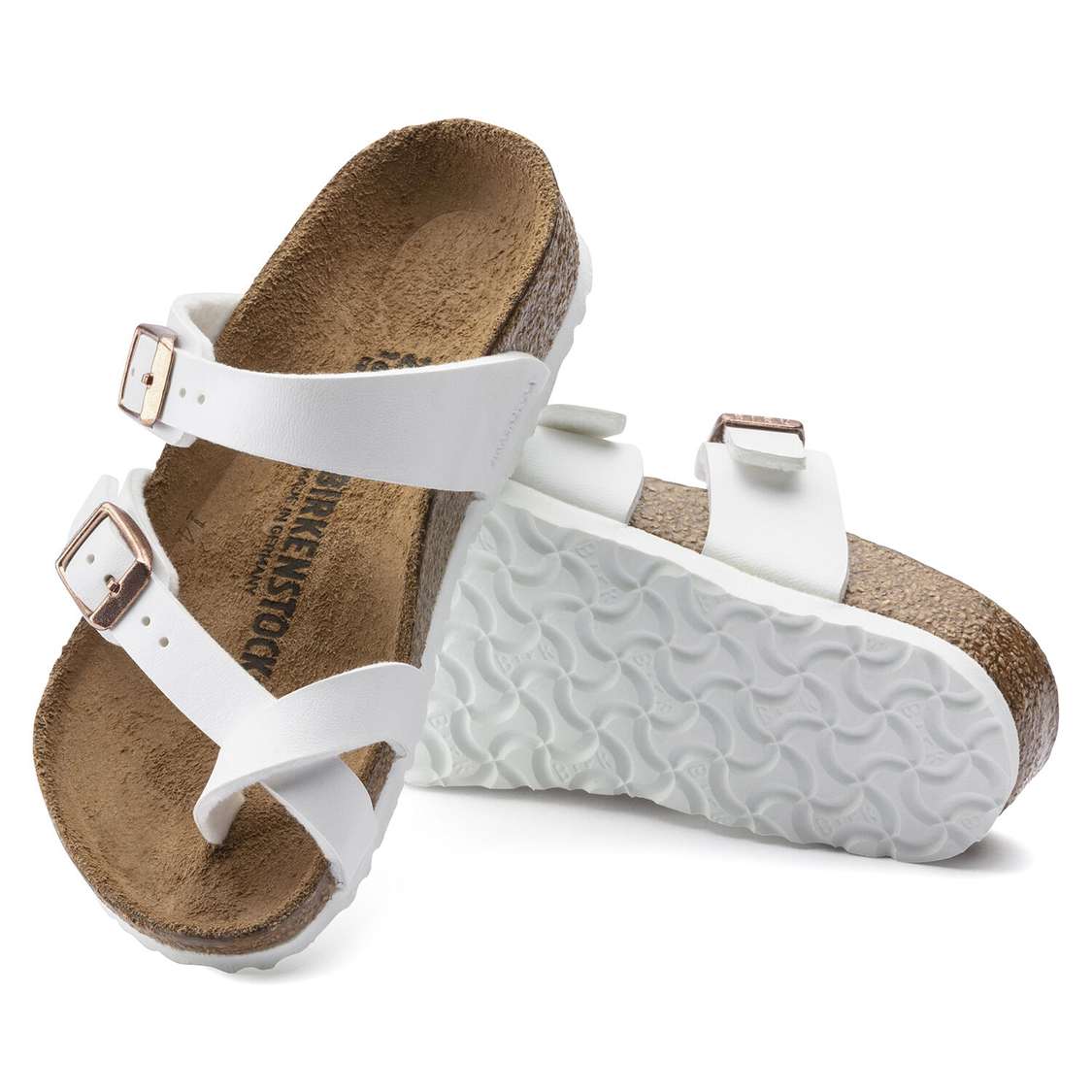 Birkenstock Mayari Birko-Flor Girls Sandals White | TmZ2QPMwc2a