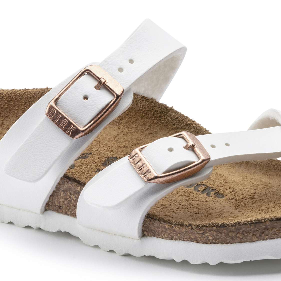 Birkenstock Mayari Birko-Flor Girls Sandals White | TmZ2QPMwc2a