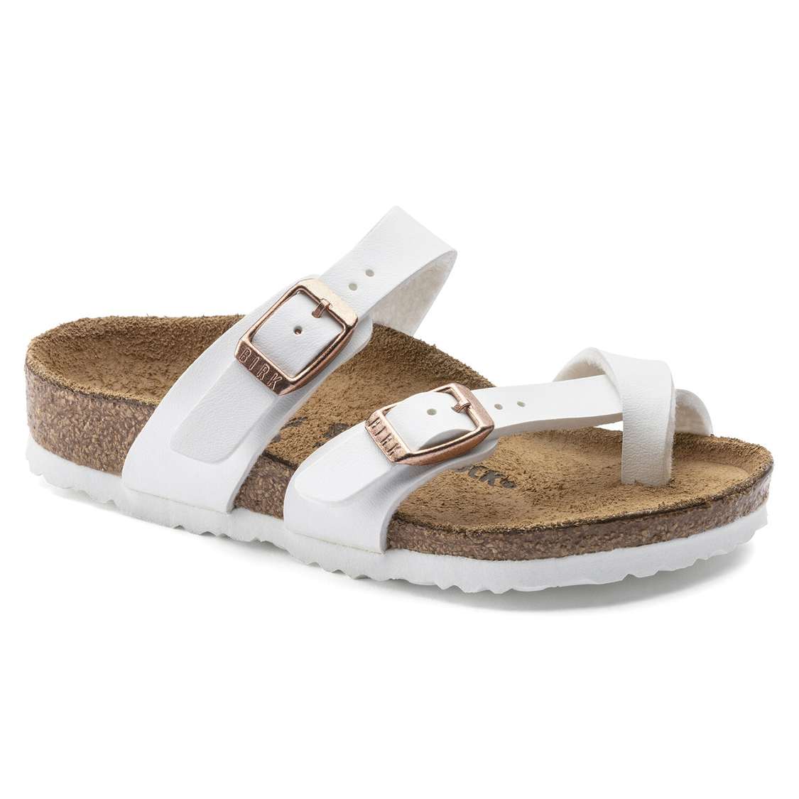 Birkenstock Mayari Birko-Flor Girls Sandals White | TmZ2QPMwc2a