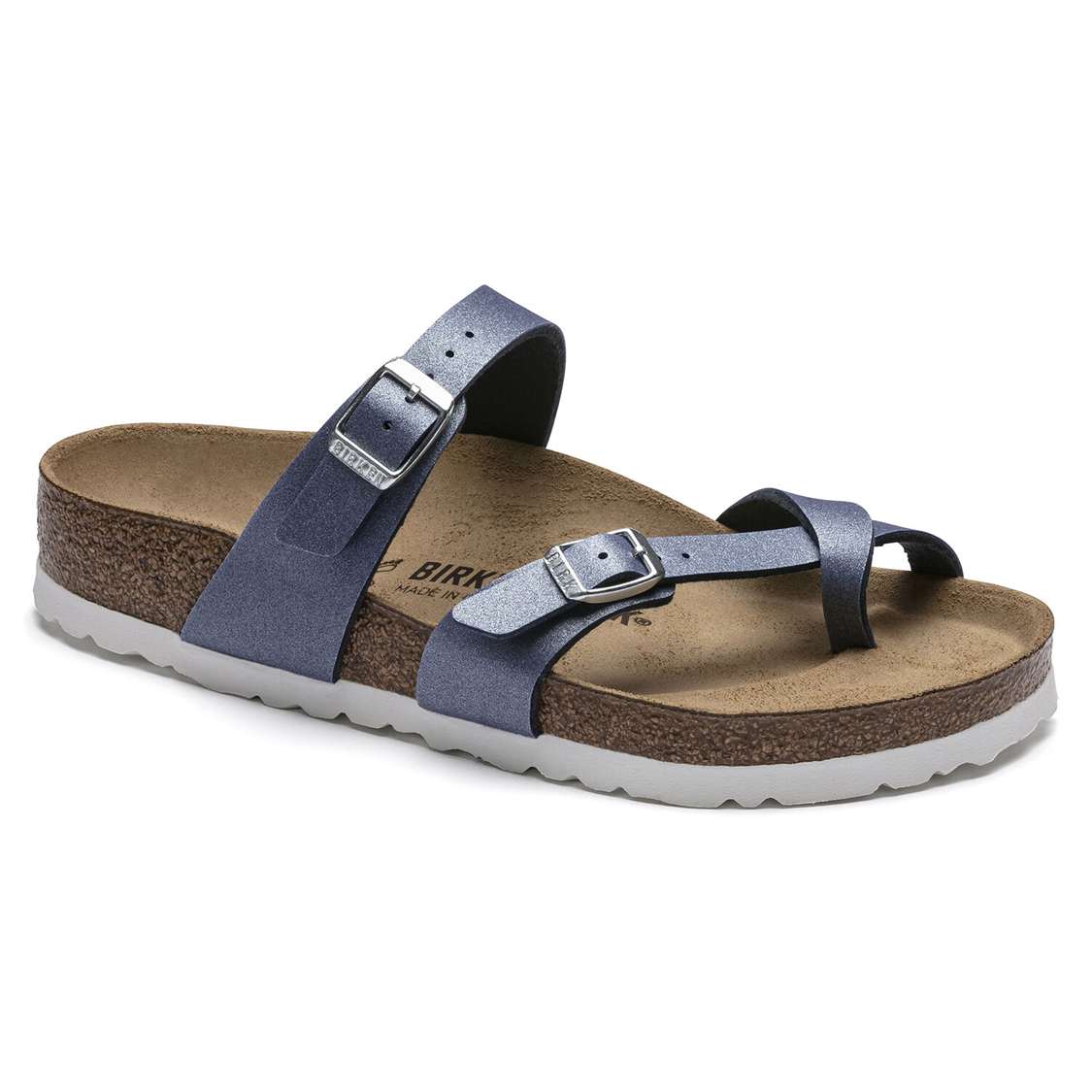 Birkenstock Mayari Birko-Flor Multi Strap Sandals AZURE Blue | 2dMH49mEGLS