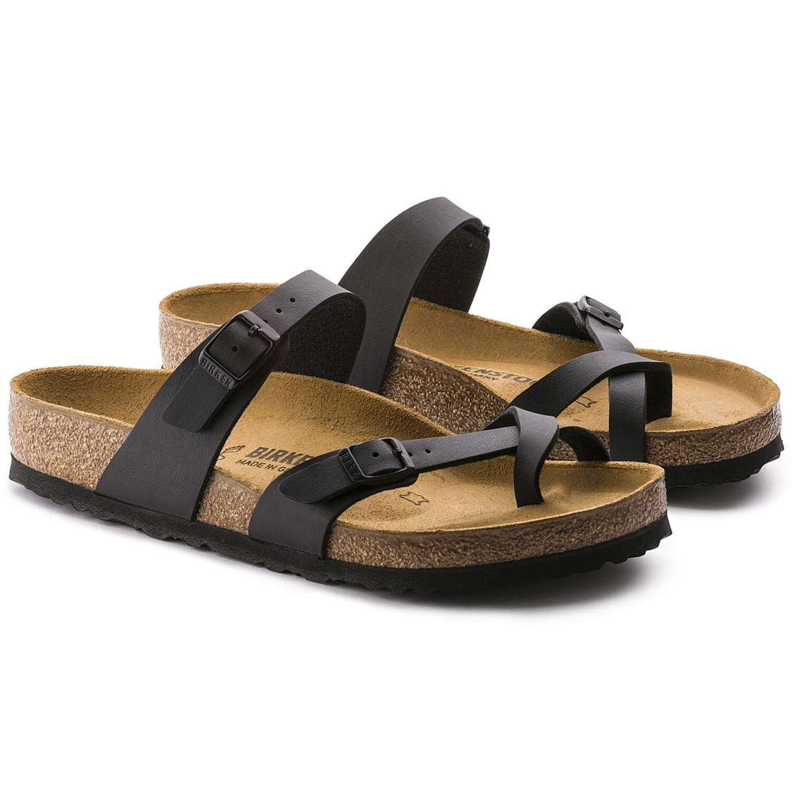 Birkenstock Mayari Birko-Flor Multi Strap Sandals Black | 6DPc3x64cAW