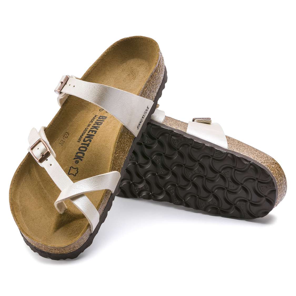 Birkenstock Mayari Birko-Flor Multi Strap Sandals White | C1ktSfXcXQ6