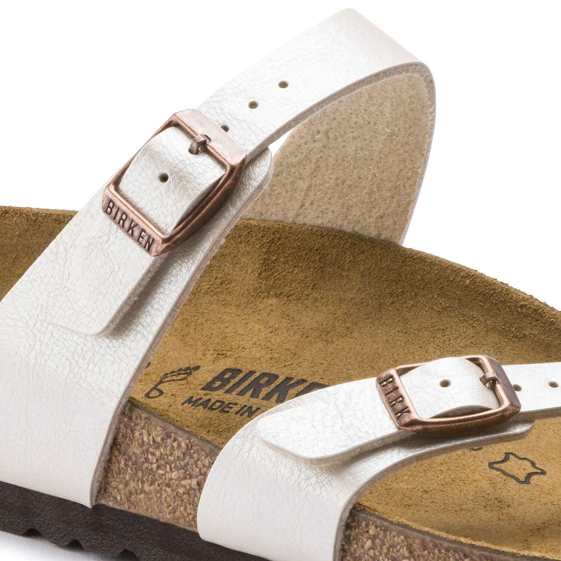 Birkenstock Mayari Birko-Flor Multi Strap Sandals White | C1ktSfXcXQ6