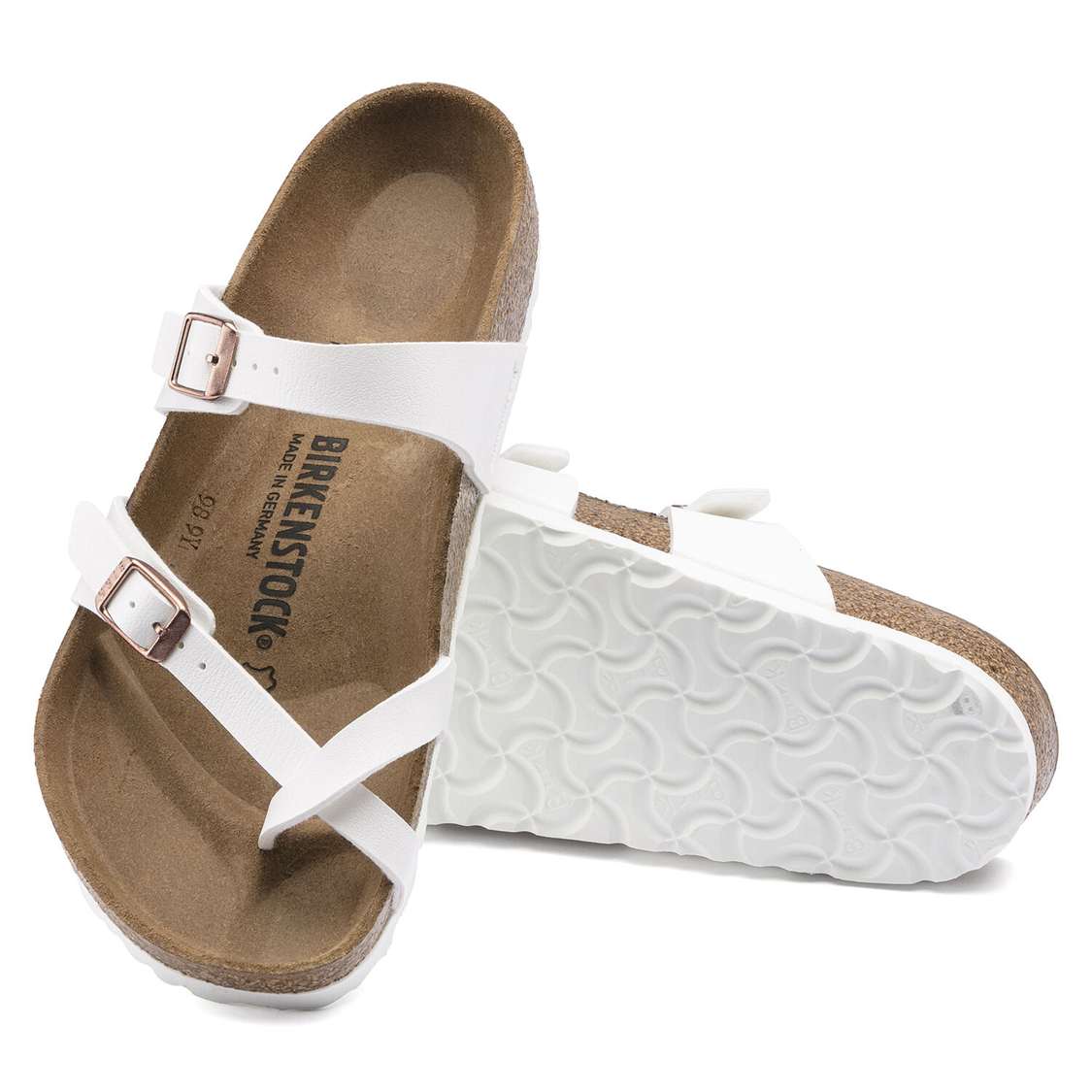 Birkenstock Mayari Birko-Flor Multi Strap Sandals White | HFC5xqFiBGl