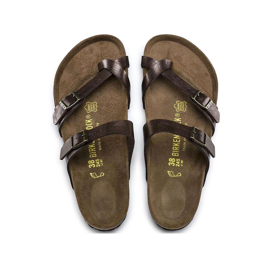 Birkenstock Mayari Birko-Flor Multi Strap Sandals Yellow | KFPQumSPPuP