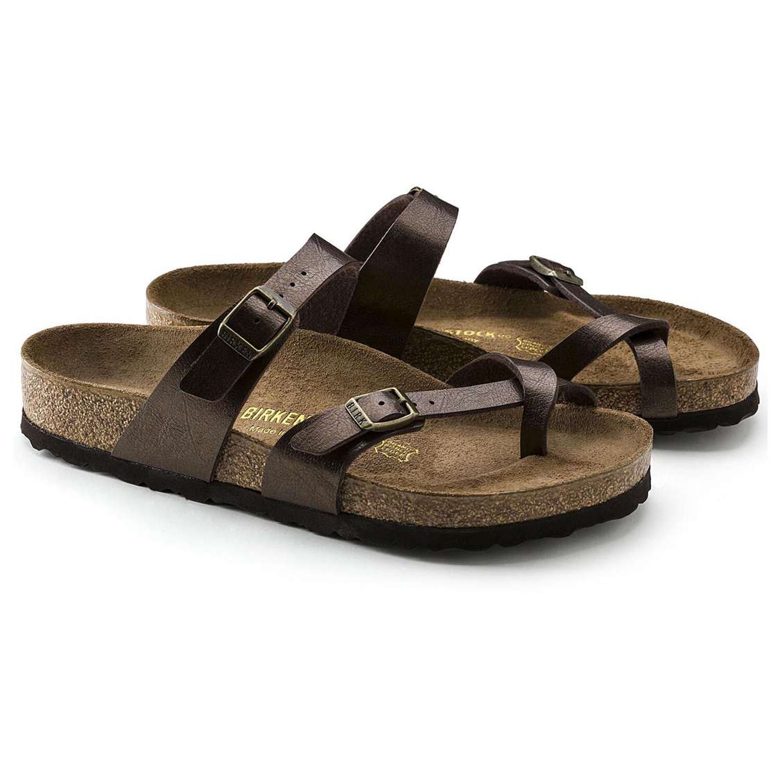 Birkenstock Mayari Birko-Flor Multi Strap Sandals Yellow | KFPQumSPPuP