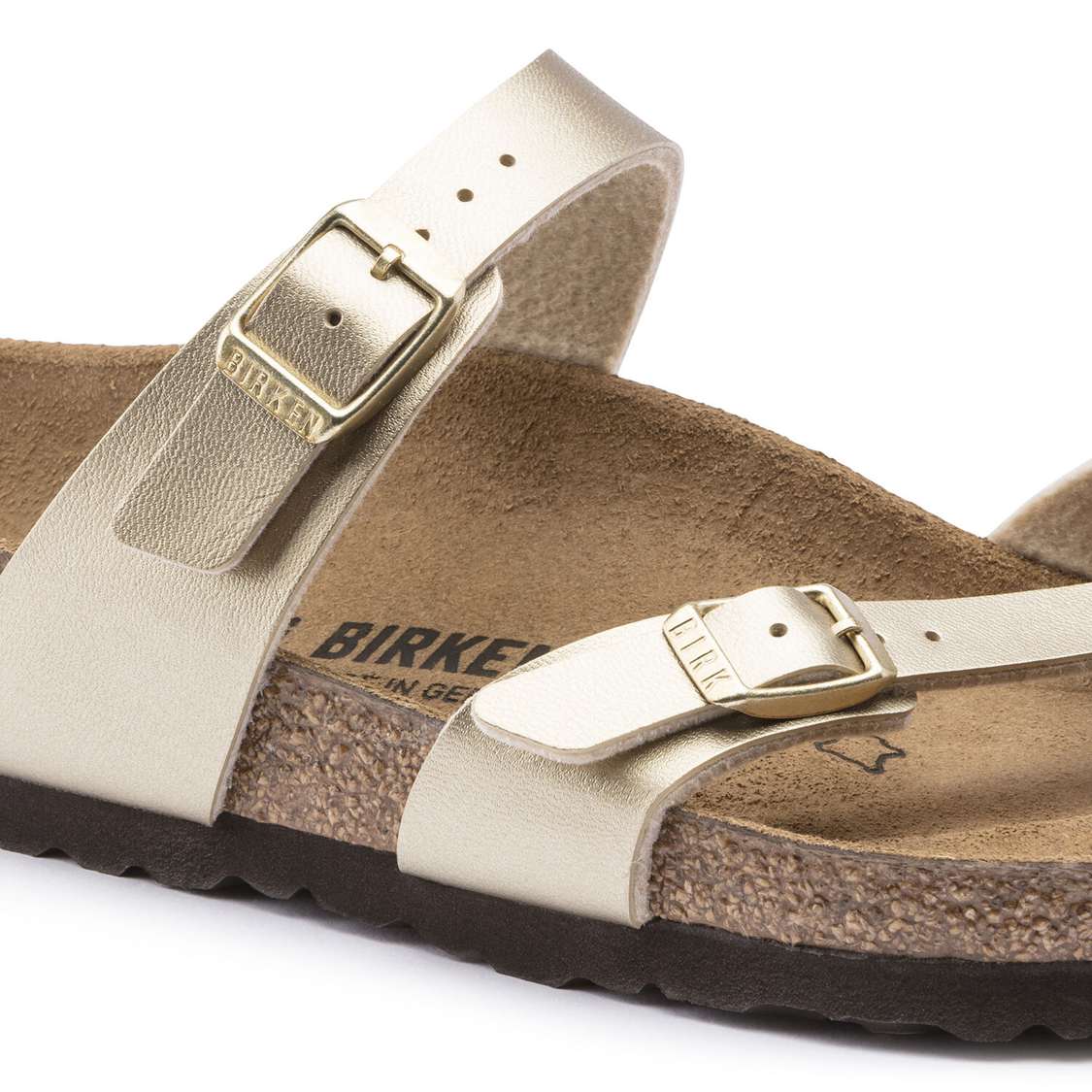 Birkenstock Mayari Birko-Flor Multi Strap Sandals Gold | TYlfwMaoAye