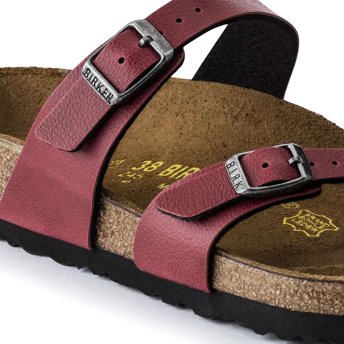 Birkenstock Mayari Birko-Flor Multi Strap Sandals Burgundy | Uv8ahMLt3hf