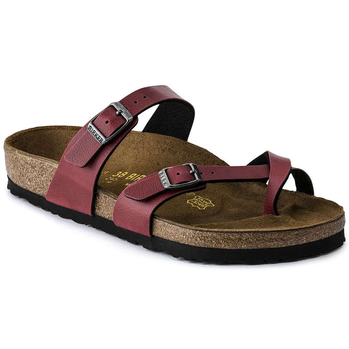 Birkenstock Mayari Birko-Flor Multi Strap Sandals Burgundy | Uv8ahMLt3hf