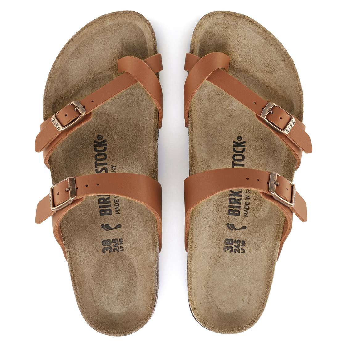 Birkenstock Mayari Birko-Flor Multi Strap Sandals Brown | VblgENABZBF