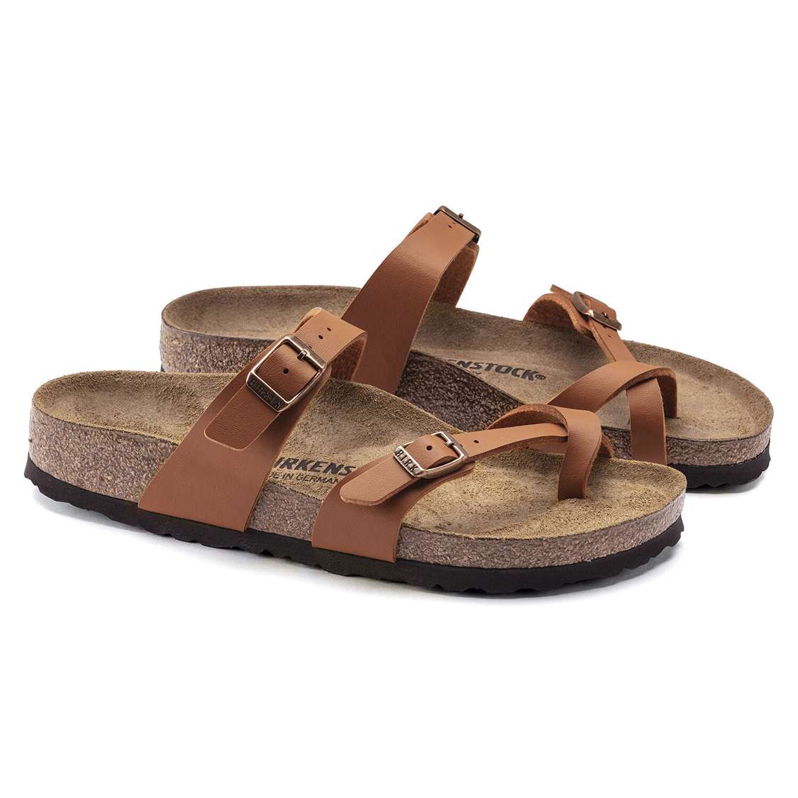 Birkenstock Mayari Birko-Flor Multi Strap Sandals Brown | VblgENABZBF