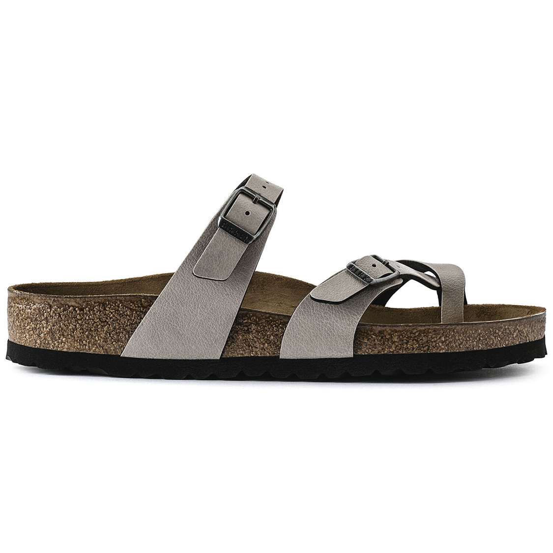 Birkenstock Mayari Birko-Flor Multi Strap Sandals Grey | epAupnq55XW