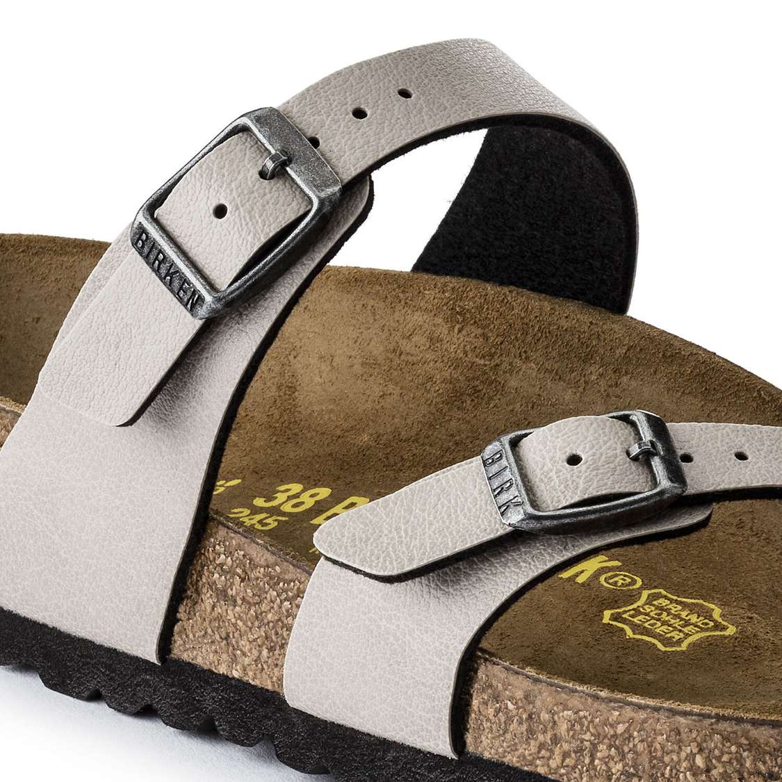 Birkenstock Mayari Birko-Flor Multi Strap Sandals Grey | epAupnq55XW