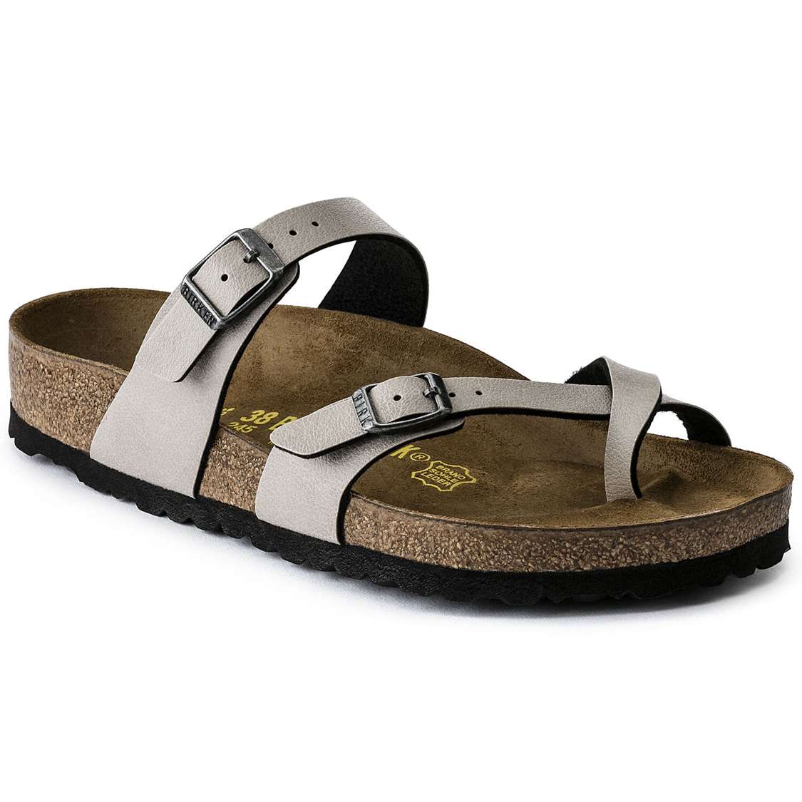 Birkenstock Mayari Birko-Flor Multi Strap Sandals Grey | epAupnq55XW