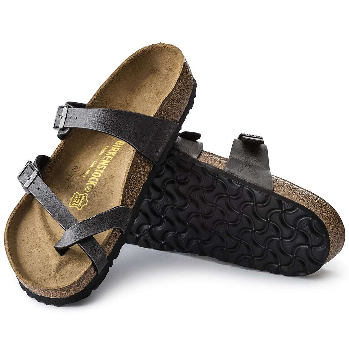Birkenstock Mayari Birko-Flor Multi Strap Sandals Dark Grey | kA5lDRAWabR