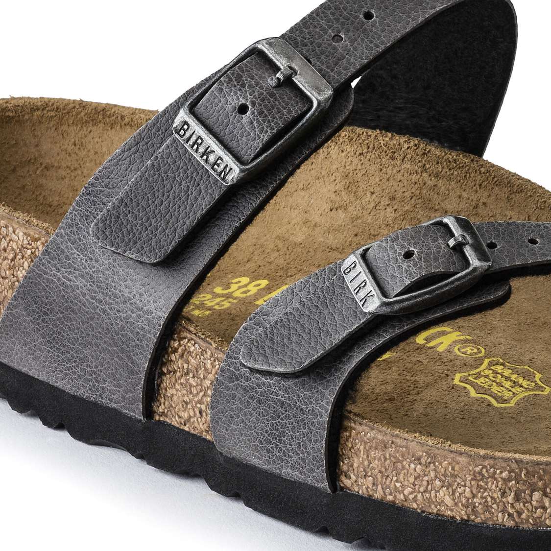 Birkenstock Mayari Birko-Flor Multi Strap Sandals Dark Grey | kA5lDRAWabR