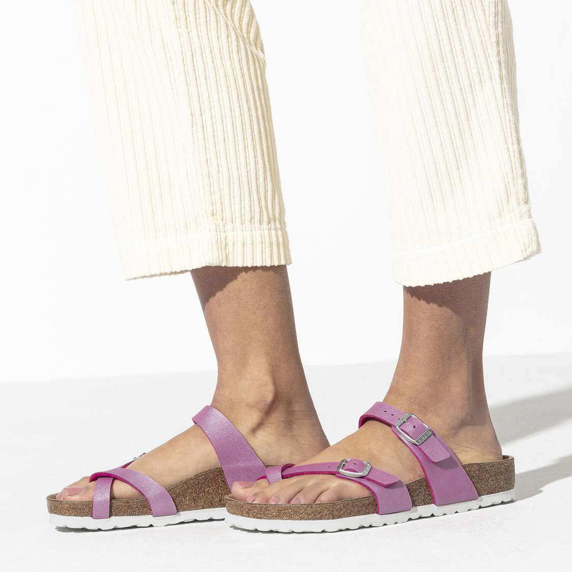 Birkenstock Mayari Birko-Flor Multi Strap Sandals Fuchsia | rEBXqAngQdB