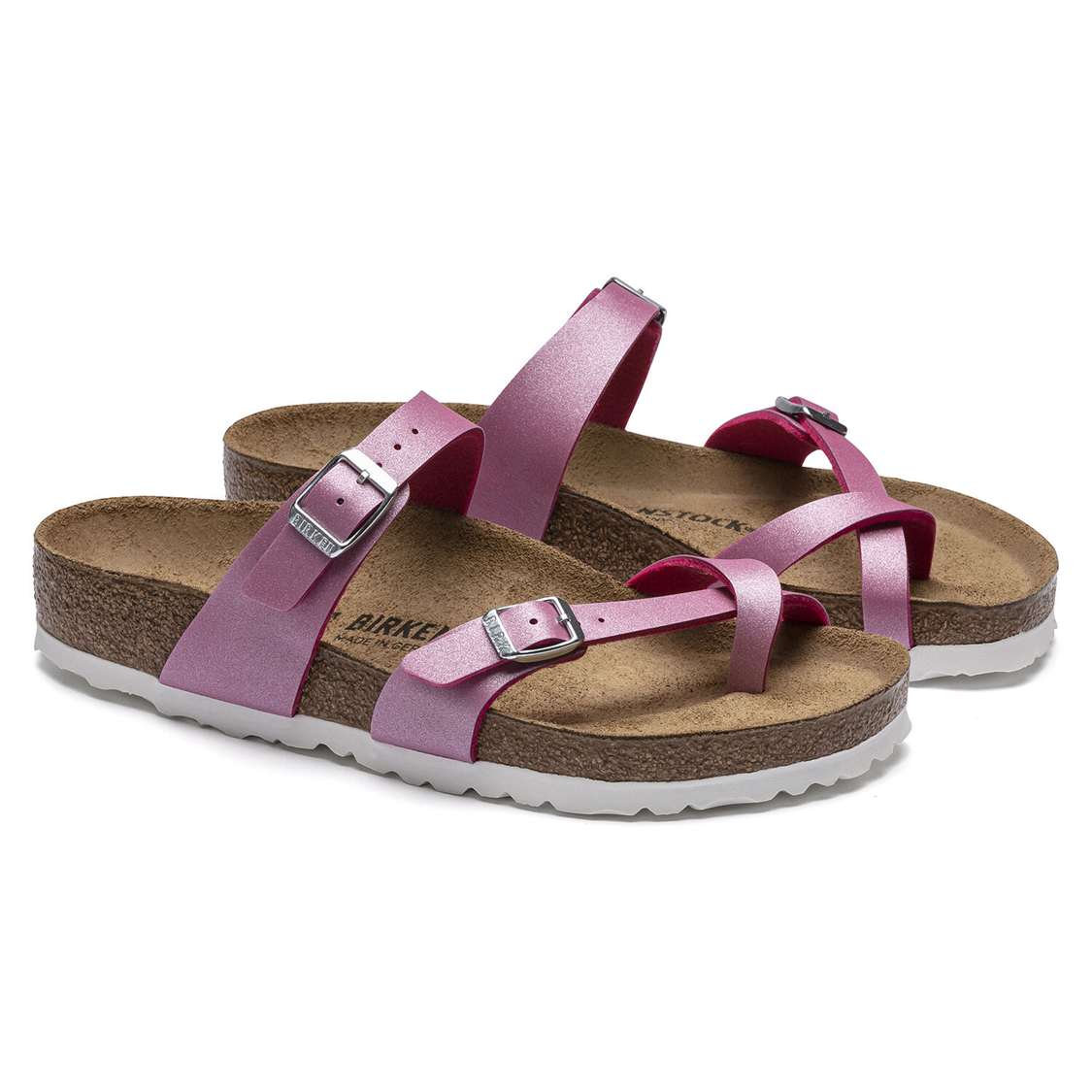 Birkenstock Mayari Birko-Flor Multi Strap Sandals Fuchsia | rEBXqAngQdB