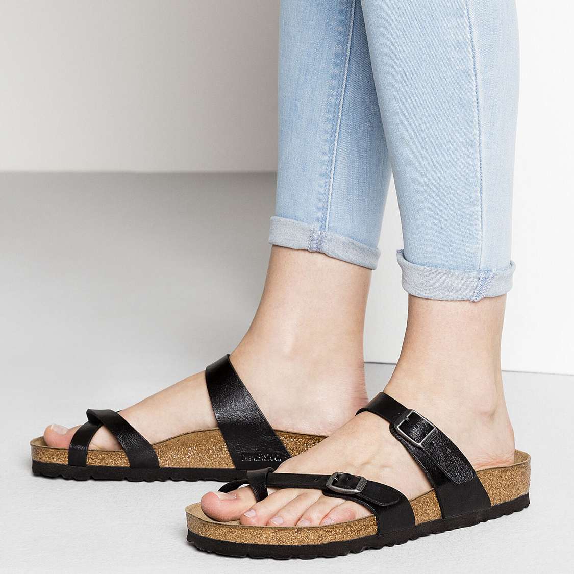 Birkenstock Mayari Birko-Flor Multi Strap Sandals Black | uA7jGkTHlVc