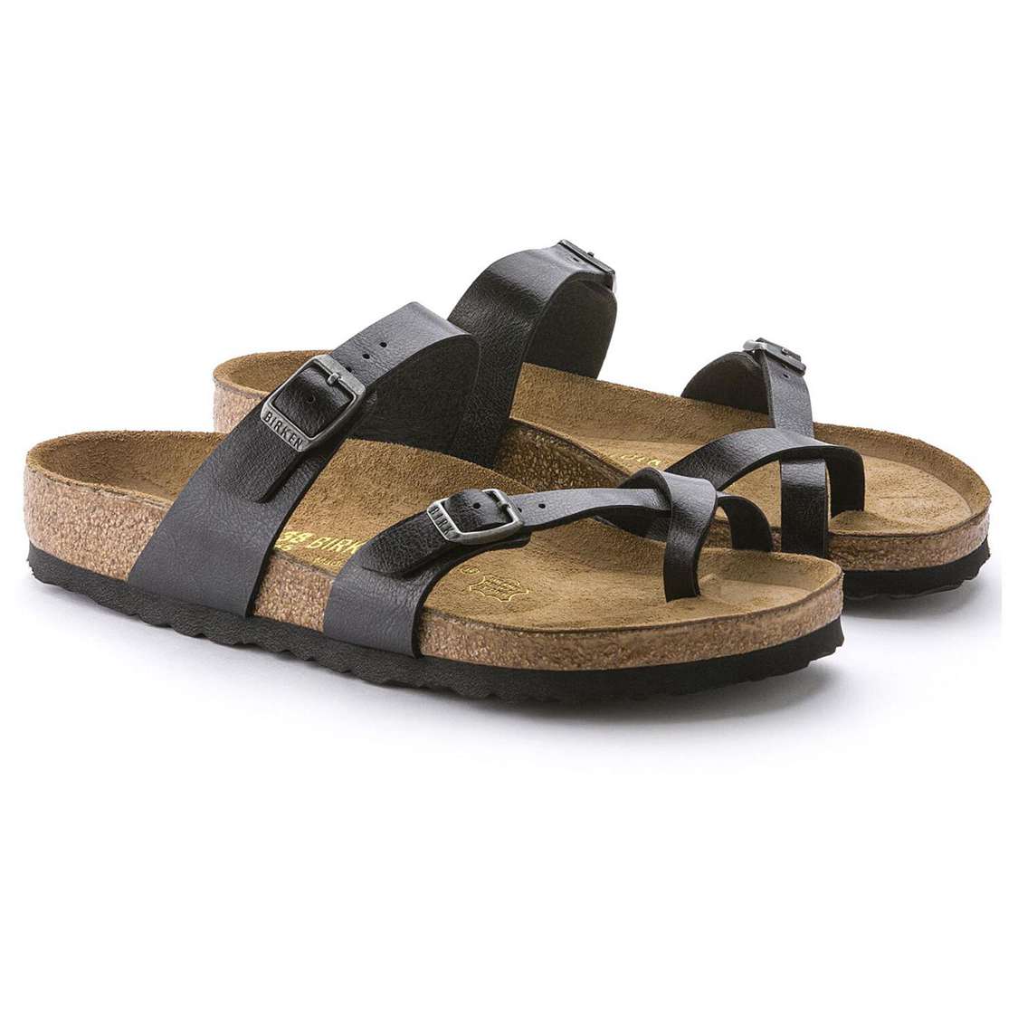 Birkenstock Mayari Birko-Flor Multi Strap Sandals Black | uA7jGkTHlVc