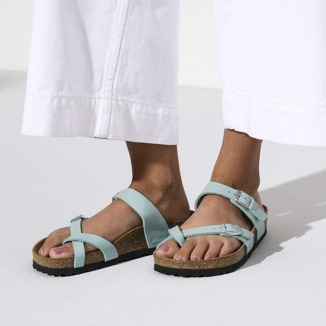 Birkenstock Mayari Birko-Flor Thong Light Turquoise | eHpYhDJIVSa