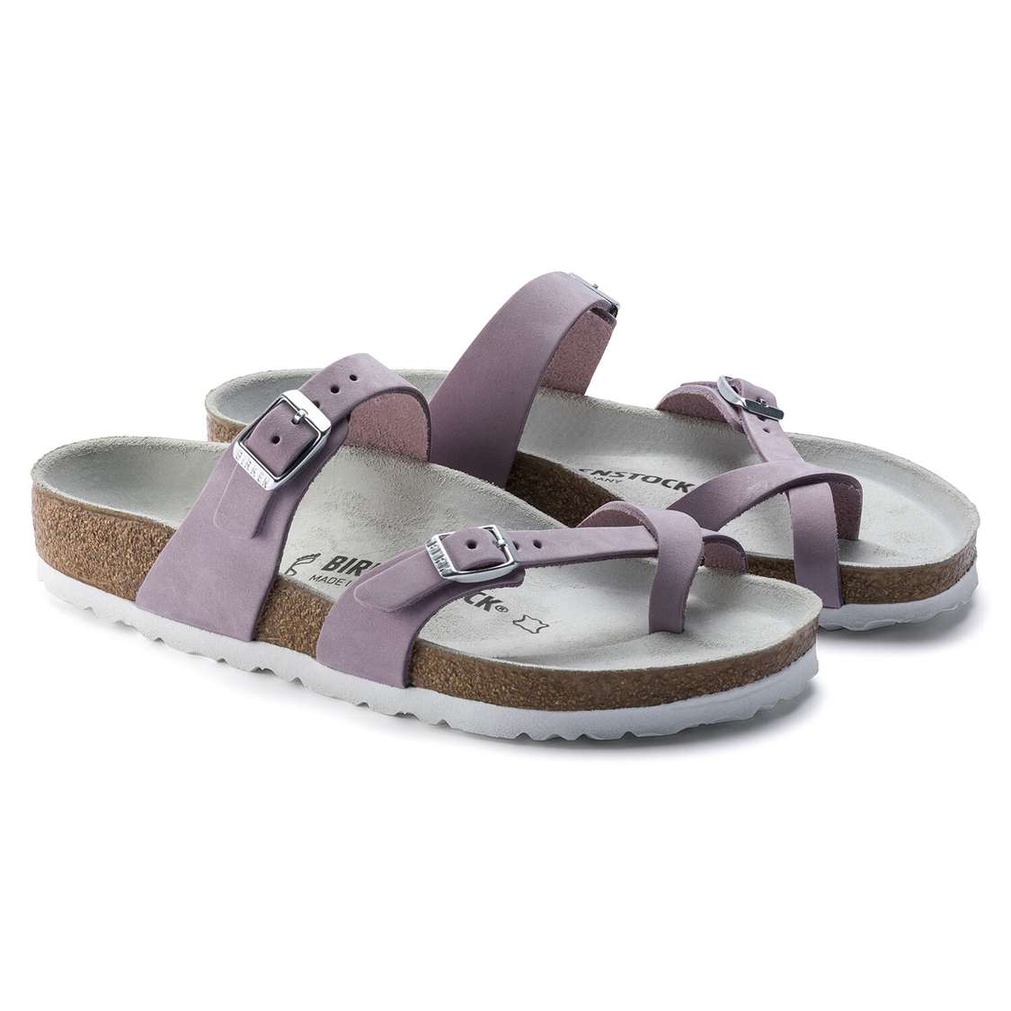 Birkenstock Mayari Nubuck Leather Thong Purple | CQgRbXERbtO